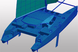 Catamaran Design using FEA software